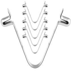 Aquatix Pro Stainless Steel Pool Butterfly V Clips, 6 Pack, Strong Replacement Attachment Clips for Swimming Pool & Spa Accessories, Universal Size Fits Skimmer Nets, Poles, Vacuums, Brushes & Handles