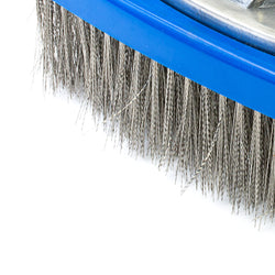 Aquatix Pro Heavy Duty 5" Pool Brush, Durable Stainless Steel Bristles, Aluminium Handle, Tackles & Cleans Stubborn Stains in Swimming Pools, Steps, Walls, Tiles, Best for Concrete & Gunite Surfaces
