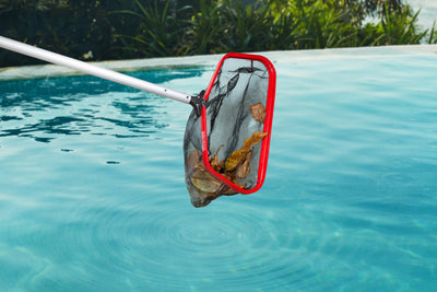 Aquatix Pro Pool Skimmer Net with Pole, 19" Extra Wide Net, 4-12ft Pole, Professional Grade, 3 Section 1.1mm Aluminum Detachable Pool Pole, Heavy Duty Strong Nylon Fine Mesh Net Bag, Wear Resistant