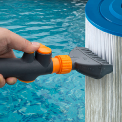 Aquatix Pro Premium Pool & Spa Filter Cartridge Cleaner, Removes Debris & Dirt from Pool Filters in Seconds, Heavy Duty & Durable Pool Cartridge Filter Cleaner, for a Clean Flow of Water Today! (1)